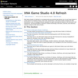 XNA Game Studio 4.0 Refresh