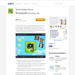 Evernote Gadget