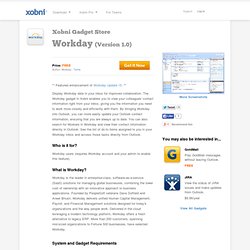 Workday Gadget