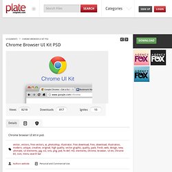 Chrome Browser UI Kit PSD