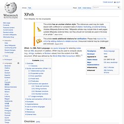 XPath 1.0 - Wikipedia, the free encyclopedia - Iceweasel
