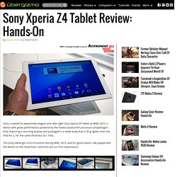 Sony Xperia Z4 Tablet Review: Hands-On