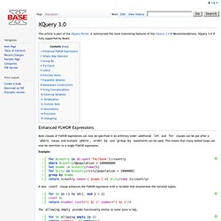 XQuery 3.0 - BaseX Documentation