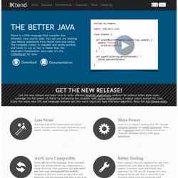 Xtend - Modernized Java