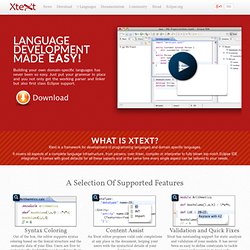 Xtext - Language Development Made Easy!