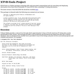 XTVD-Tools Project