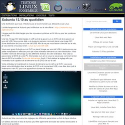 Xubuntu 13.10 au quotidien