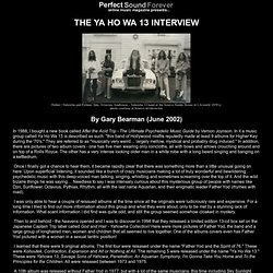 Ya Ho Wa 13 interview