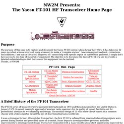 Yaesu FT-101 HF Transceiver Home Page, NW2M