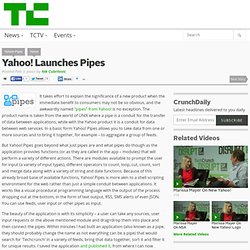Yahoo! Launches Pipes