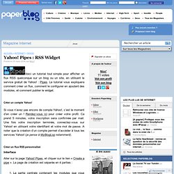Yahoo! Pipes : RSS Widget