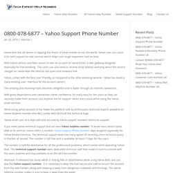 0800-078-6877 - Yahoo Support Phone Number - Tech Expert Help Number