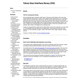 Yahoo User Interface library (YUI)