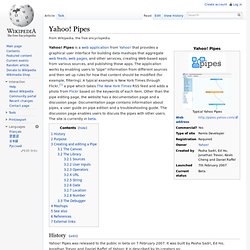 Yahoo! Pipes
