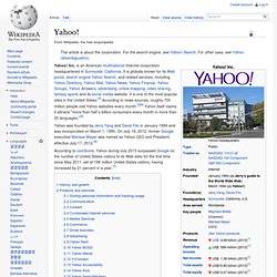 Yahoo! (Wikipedia)