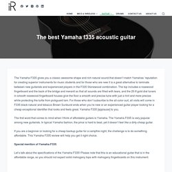 The best Yamaha f335 acoustic guitar - instroreview.com