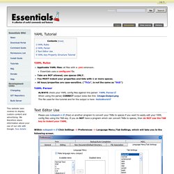 YAML Tutorial - Essentials