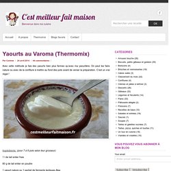 Yaourts au Varoma (Thermomix)