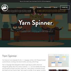 Yarn Spinner — Secret Lab