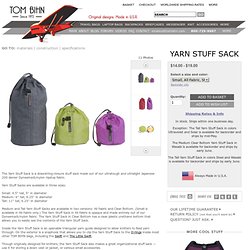 Yarn Stuff Sack - Organize your knitting in a Yarn Stuff Sack knitting bag