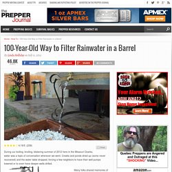 100-Year-Old Way To Filter Rainwater In A Barrel