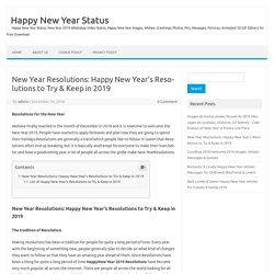 New Year Resolutions: Happy New Year's Resolutions to Try & Keep in 2019
