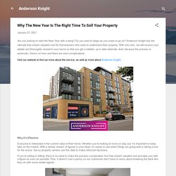 Why The New Year Is The Right Time To Sell Your Property