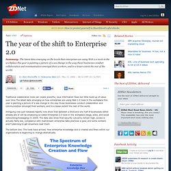 The year of the shift to Enterprise 2.0