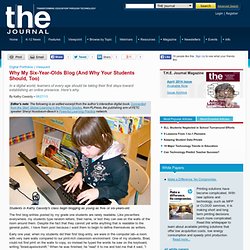 Why My Six-Year-Olds Blog (And Why Your Students Should, Too)