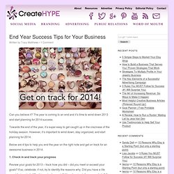 End Year Success Tips for Your Business