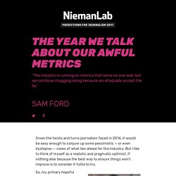 The year we talk about our awful metrics