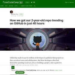 How we got our 2-year-old repo trending on GitHub in just 48 hours
