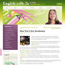 New Year’s Eve Vocabulary « English with Jo