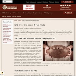 NFL Over the Years & Fun Facts