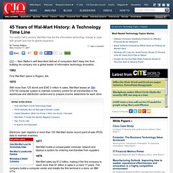45 Years of Wal-Mart History: A Technology Time Line CIO