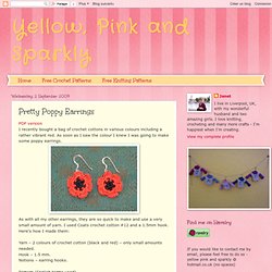 Pretty Poppy Earrings