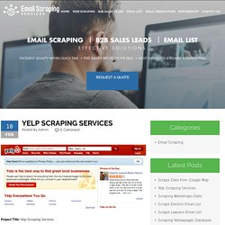 Email Scraping Services