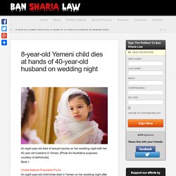 8-year-old Yemeni child dies at hands of 40-year-old husband on wedding night