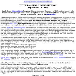 YGYDE Language