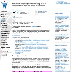 Linked Open Data in Finland - Semantic Computing Research Group (SeCo)