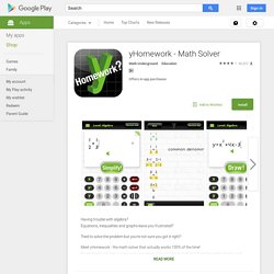 yHomework-Math solver