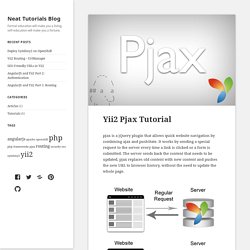 Yii2 Pjax Tutorial - Neat Tutorials Blog