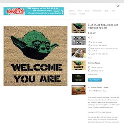 Yoda star Wars doormat