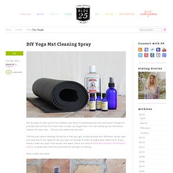 DIY Yoga Mat Cleaning Spray
