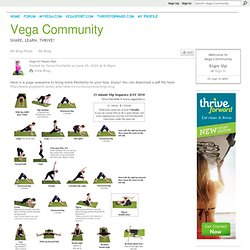 Yoga for Happy Hips - Vega Community