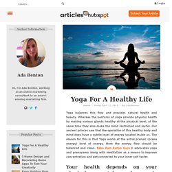 Yoga For A Healthy Life