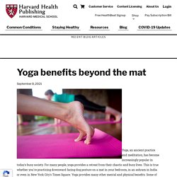 Yoga – Benefits Beyond the Mat