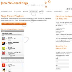 Yoga Playlists, Yoga Music Playlist