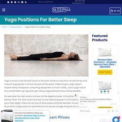 Yoga Positions For Better Sleep