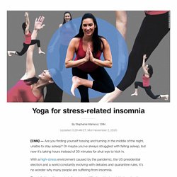 Yoga for stress-related insomnia